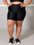 Bermuda Fitness Brilhoso Plus Size