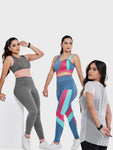Kit 2 Conjuntos Fitness + Blusa de Tule
