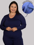 Blusa Plus Size Térmica Flanelada Inverno