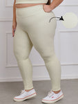 Calça Legging Canelado Fitness Plus Size