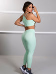Kit 1 Conjunto Fitness + Blusa de Tule