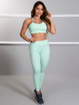 Kit 1 Conjunto Fitness + Blusa de Tule