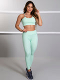 Kit 1 Conjunto Fitness + Blusa de Tule