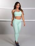 Kit 1 Conjunto Fitness + Blusa de Tule