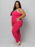 Macacão Fitness Com Bolso Plus Size