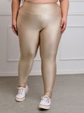 Calça Legging Brilhosa Plus Size