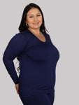 Blusa Plus Size Térmica Flanelada Inverno