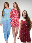 Kit 1 Pijama + 2 Camisolas