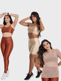 Kit 2 Conjuntos Fitness + Blusa de Tule