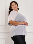 Combo 1x Conjunto 1x Blusa de Tule Plus Size