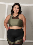 Top Detalhe em Tule Plus size