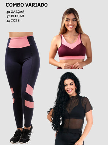 Combo 12 Peças Fitness Variadas