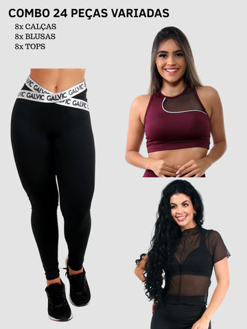 Combo 24 Peças Fitness Variadas