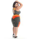 Conjunto Fitness Trilobal (Bermuda + Top C/Bojo) Plus Size