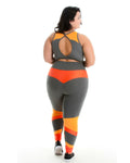 Conjunto Fitness Detalhe Em Trilobal (calça+top) Plus Size