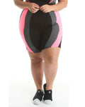 Bermuda Fitness Detalhe Em Neon Plus Size