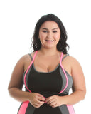 Top Fitness Detalhe Em Neon Plus Size