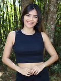 Regata Feminina Cropped Canelado