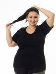 Kit 3 Blusas Detalhe em Tule Plus Size