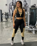 Conjunto Fitness Detalhe Em Tule (calça+top)