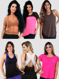 KIT 12 Blusas Fitness Variadas