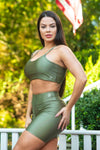 Kit 1 Conjunto Fitness + Blusa de Tule