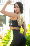 Kit 1 Conjunto Fitness + Blusa de Tule