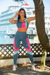 Kit 2 Conjuntos Fitness + Blusa de Tule