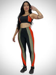 Conjunto Detalhe Colorido (Calça + Top C/Bojo)