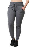 Calça Legging Moletinho Ribana Fitness Cinza Chumbo (4089259065389)