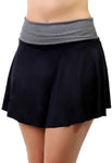 Short Saia Feminino Fitness Cor preto Liso (4120508530733)