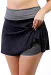 Short Saia Feminino Fitness Cor preto Liso (4120508530733)