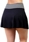 Short Saia Feminino Fitness Cor preto Liso (4120508530733)