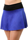Short Saia Feminino Fitness Cor Azul Royal Liso (4120508465197)