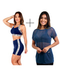 Combo 1 Bermuda 1 Top 1 Blusa de Tule