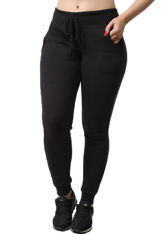 Calça Legging Moletinho Ribana Fitness Preto (4089259425837)