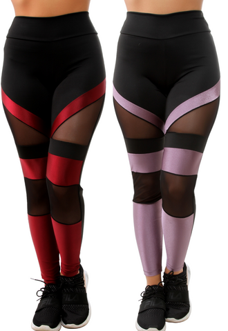 Kit 2 Calças Legging Detalhe em Tule (6941926228119)