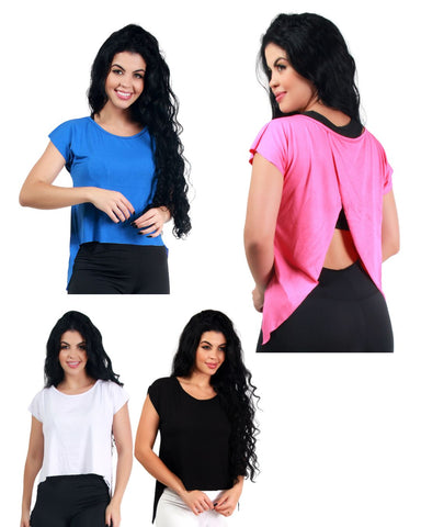 KIT 3 Blusas Transpasse