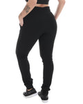 Calça feminina  jogger de veludo cotelê canelada