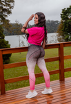 Conjunto Calça Legging Sublimada + Cropped Rosa (6850034958487)