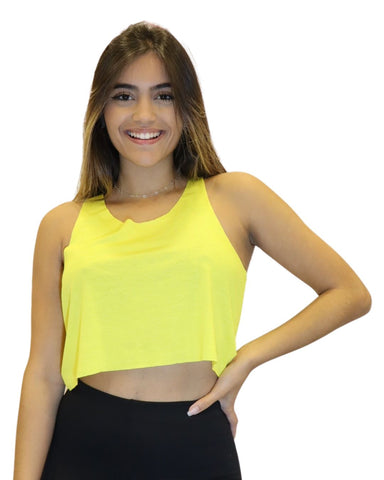 Cropped Regata Corte a Fio Feminina Fitness