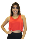 KIT 6 Cropped Regata Corte a Fio Feminina Fitness