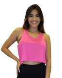 KIT 6 Cropped Regata Corte a Fio Feminina Fitness