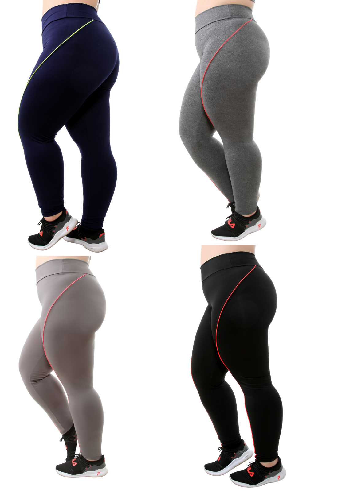 Kit 2 Calças  Detalhe Vivo Plus Size (6941983047831)