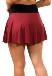 Short Saia Feminino Fitness Cor Vinho Liso (6196118290583)