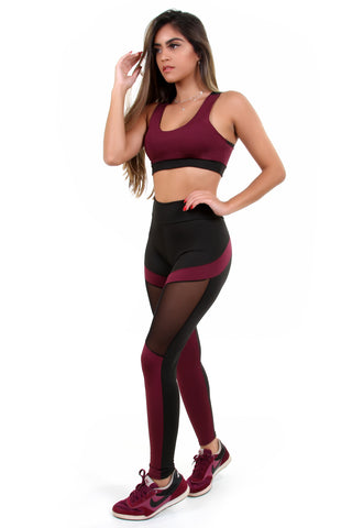 Conjunto Legging Detalhe em Tule + Top C/bojo (6807447175319)