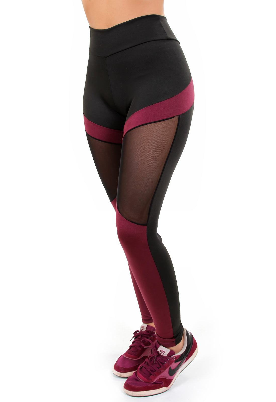 Calça Legging Detalhe em Tule (6807441473687)