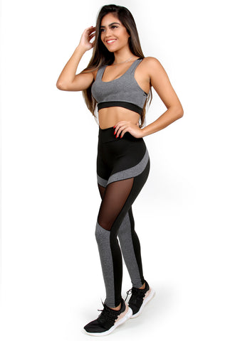 Conjunto Legging Detalhe em Tule + Top C/bojo (6807452582039)