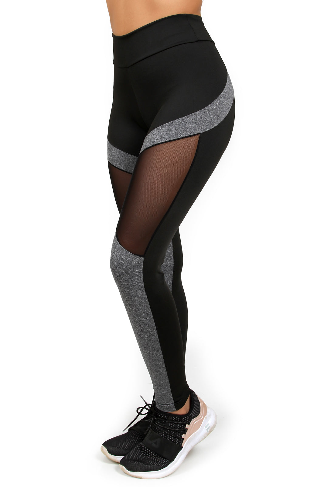 Calça Legging Detalhe em Tule (6807436624023)