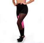 Calça Legging Preta com Detalhe Neon com Tule (6912050593943)